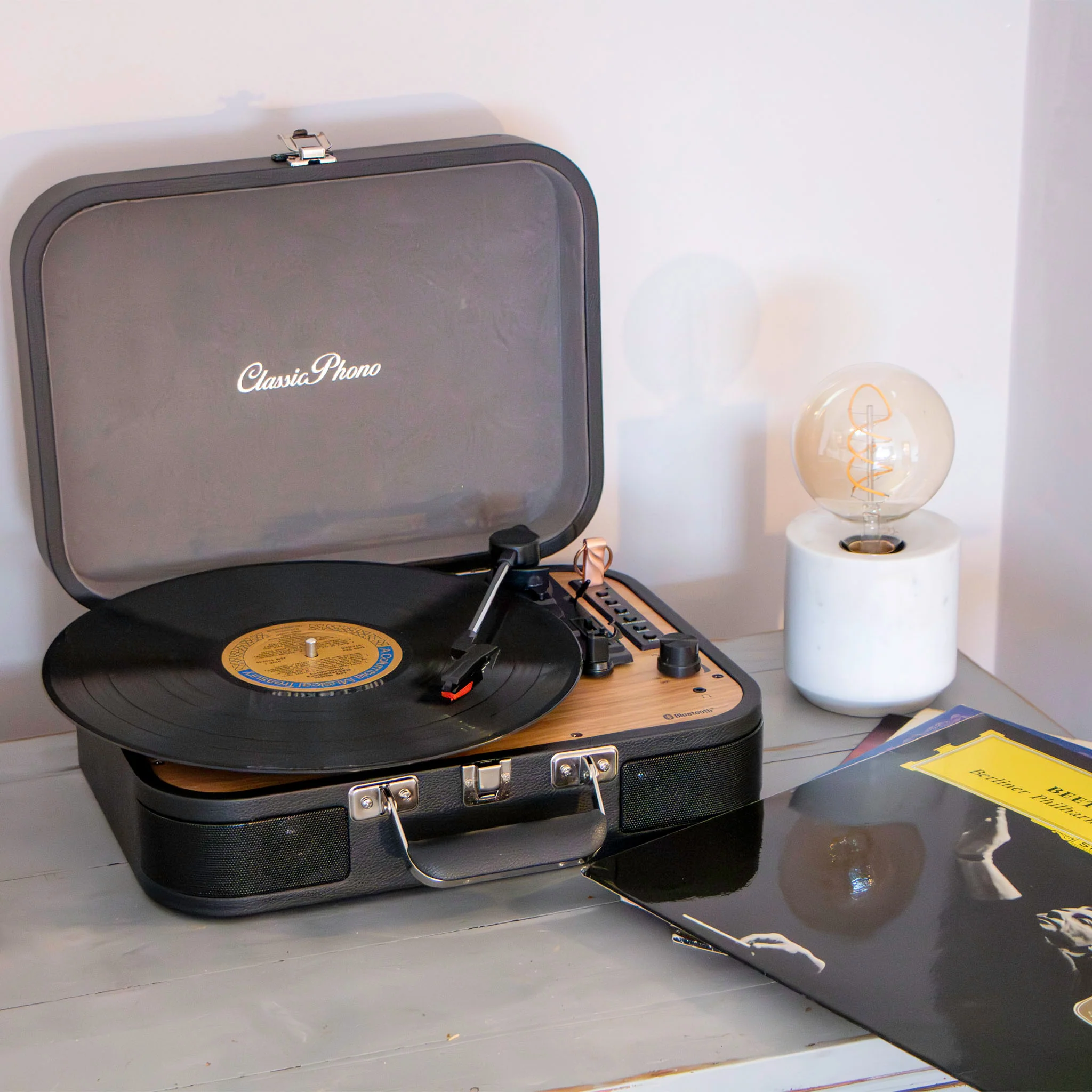CLASSIC PHONO TT-116BK - Retro Bluetooth® platenspeler met ingebouwde speakers - Zwart - Image 11