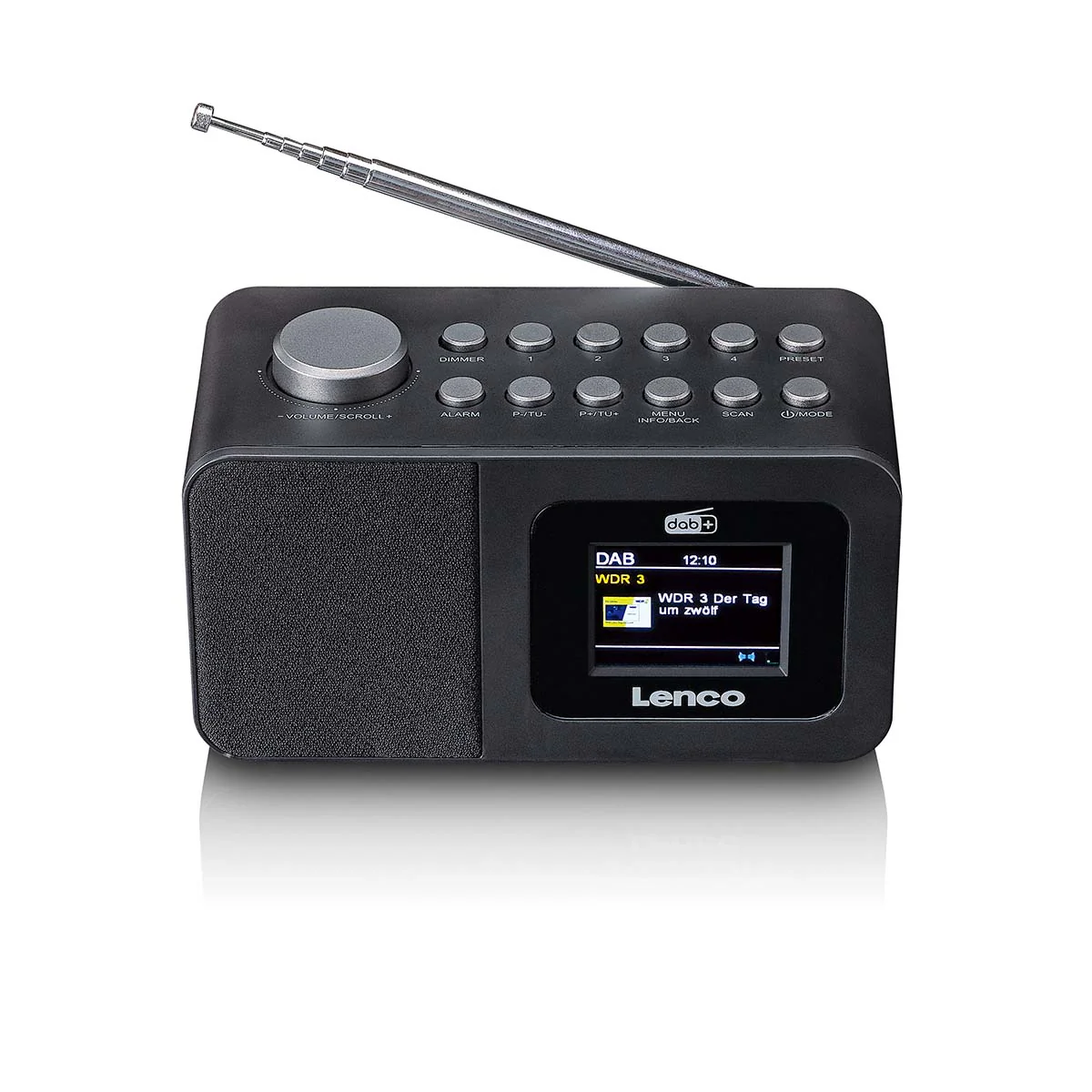 LENCO CR-625BK - DAB+/FM Wekkerradio met kleurendisplay, slaaptimer en dubbel alarm functie - Zwart - Image 2