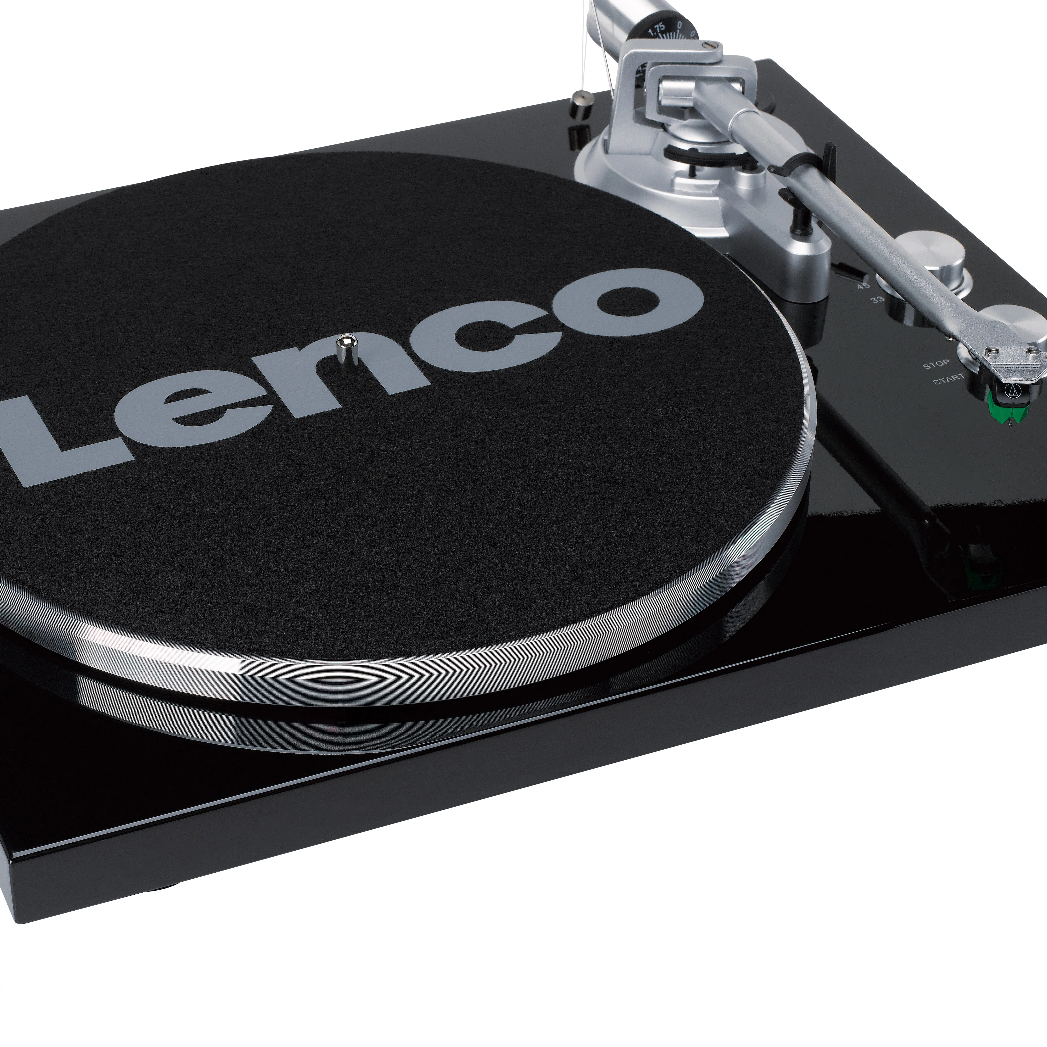 LENCO LBT-215BK - Platenspeler met Bluetooth® en een metalen draaiplateau, toonarm en contragewicht - Exclusieve Piano Black kleur - Image 14