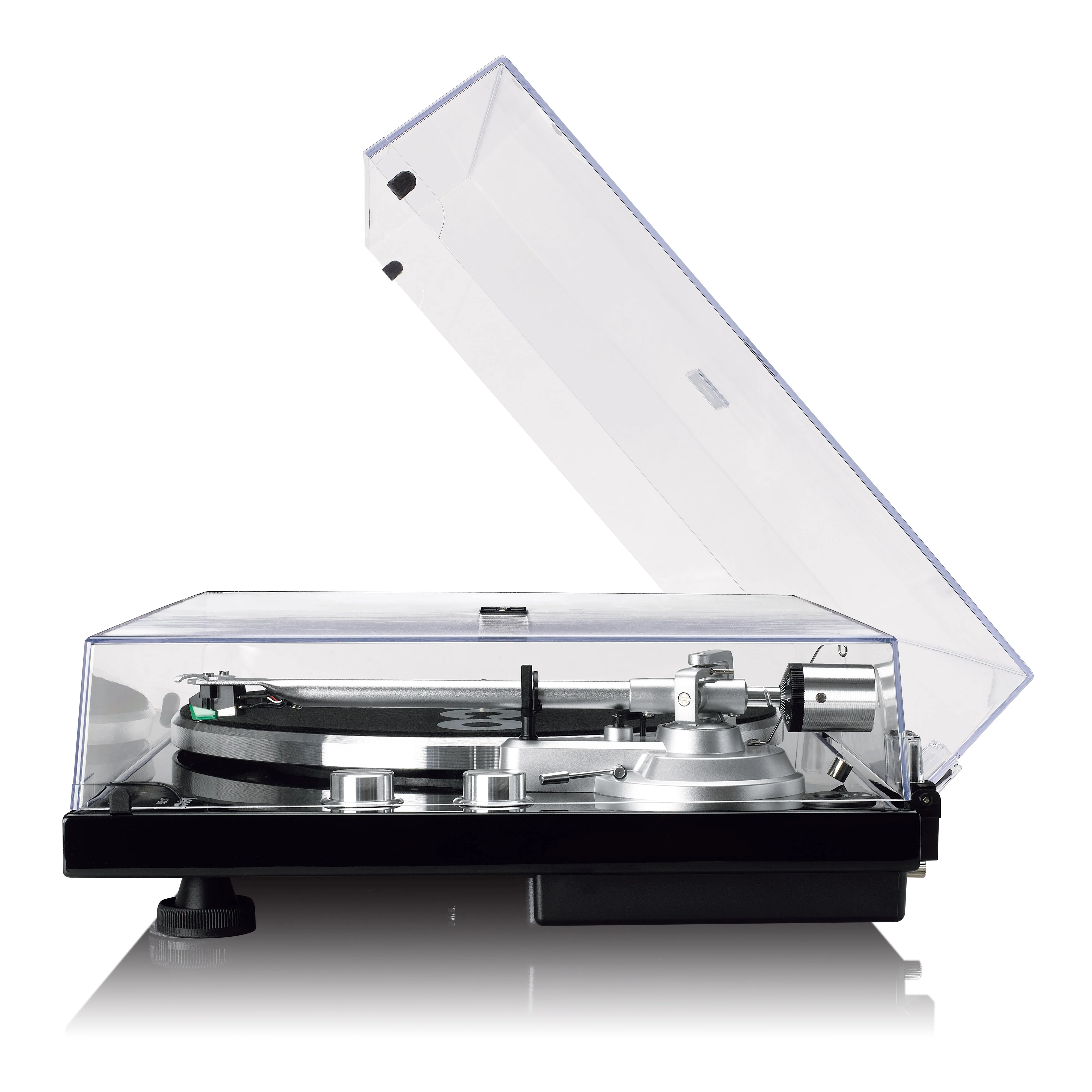 LENCO LBT-215BK - Platenspeler met Bluetooth® en een metalen draaiplateau, toonarm en contragewicht - Exclusieve Piano Black kleur - Image 6