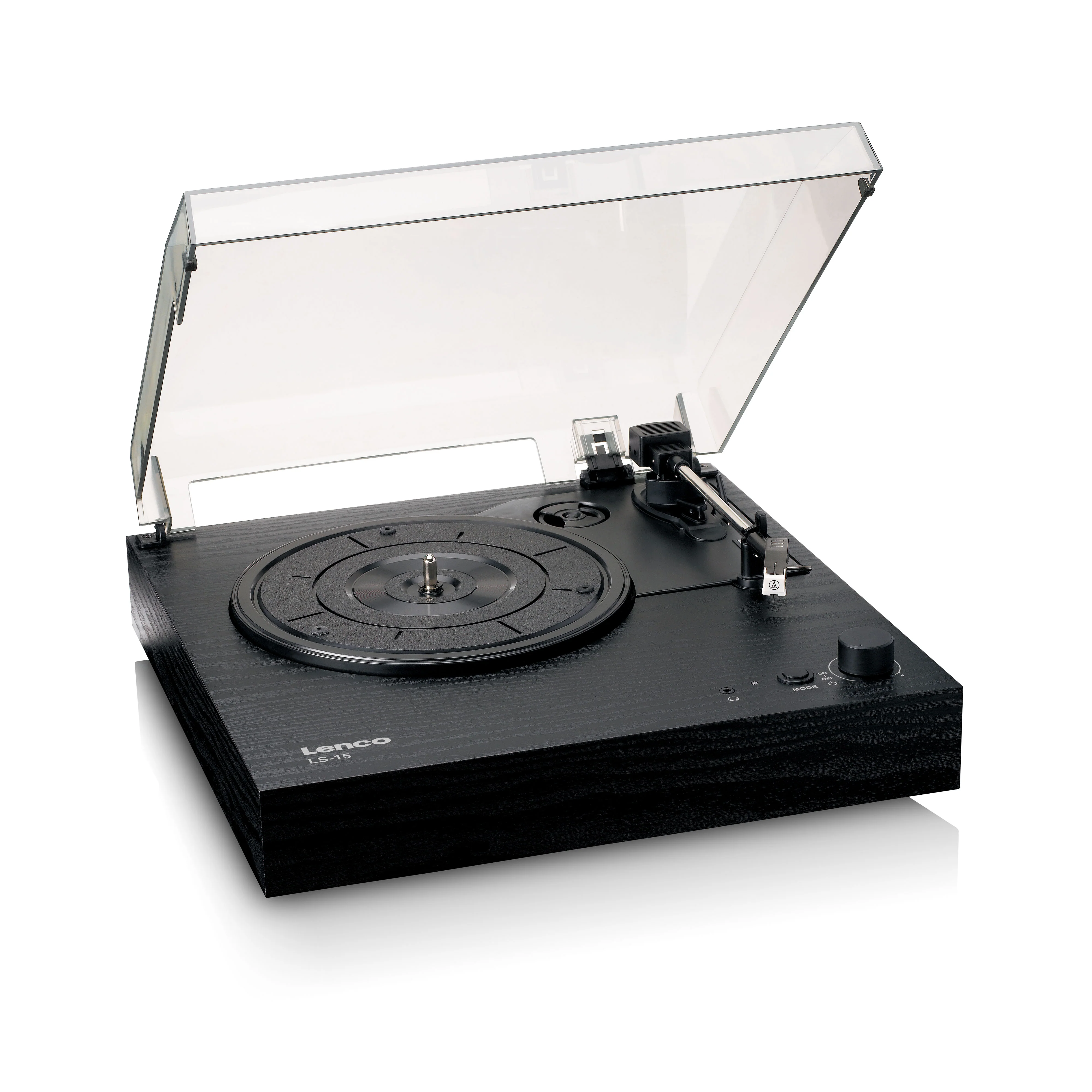 LENCO LS-15BK - Platenspeler met Bluetooth®, twee ingebouwde speakers en AT3600L cartridge - Zwart - Image 9
