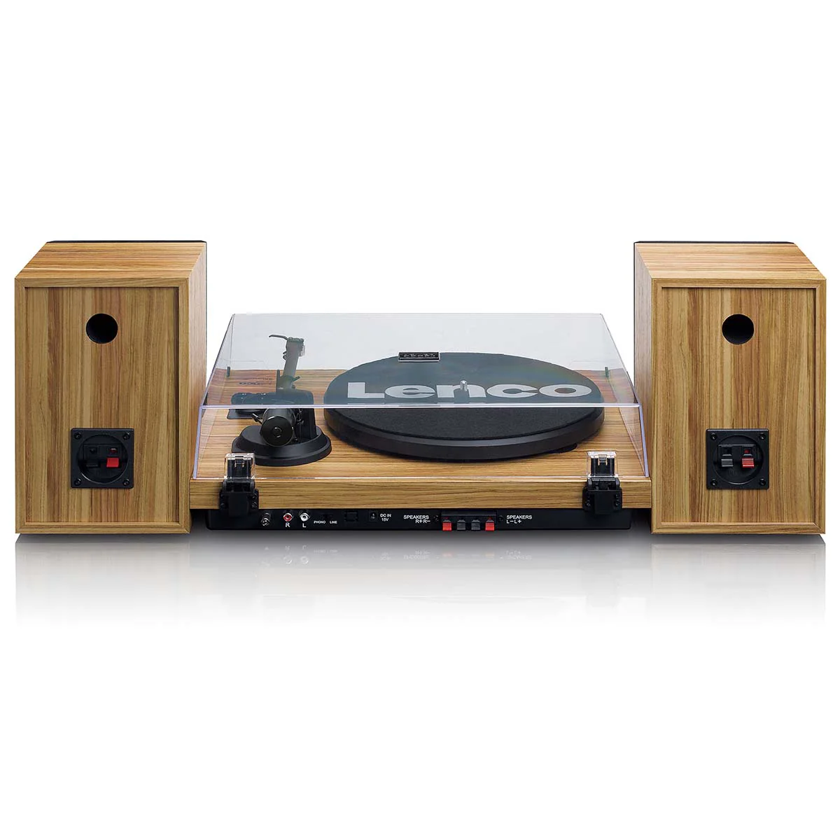 LENCO LS-500OK - Platenspeler met ingebouwde versterker en Bluetooth® plus 2 externe speakers - Hout - Image 5
