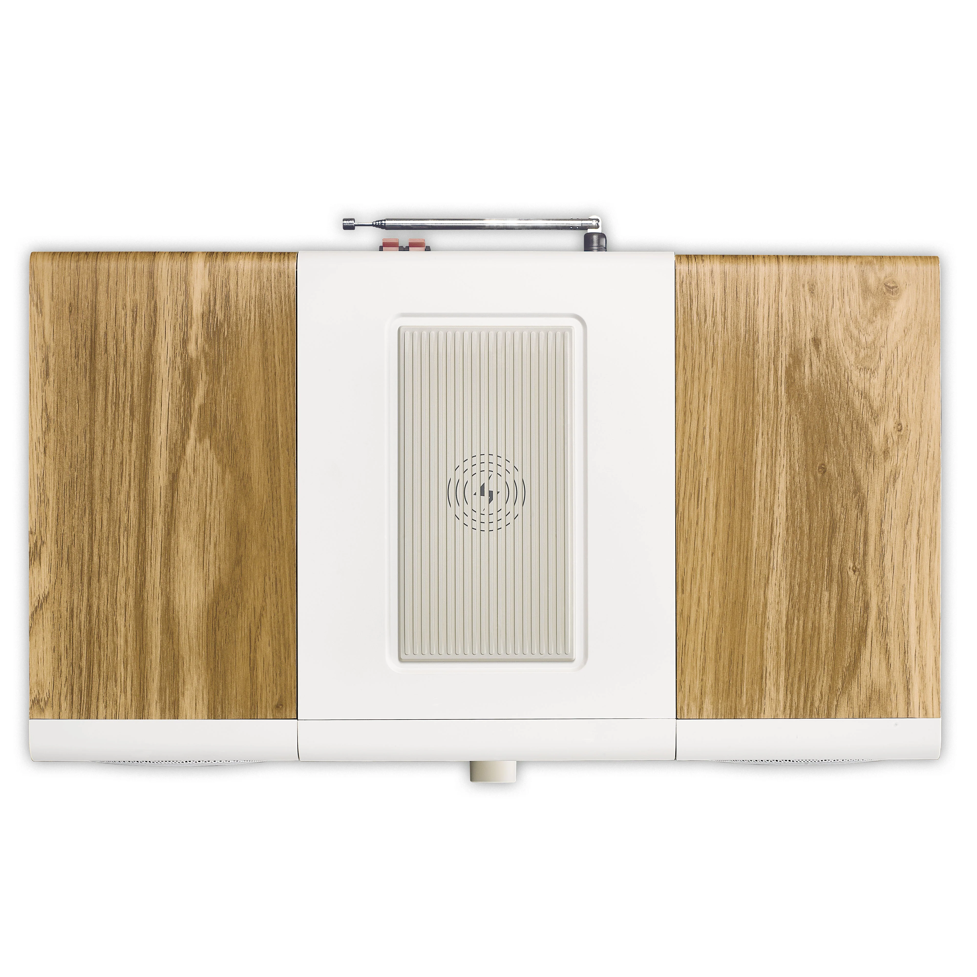 LENCO MC-375WHWD - HiFi Stereo set met DAB+/FM radio, Bluetooth®, CD-speler en draadloos oplaadstation - Wit/Houtkleurig - Image 8