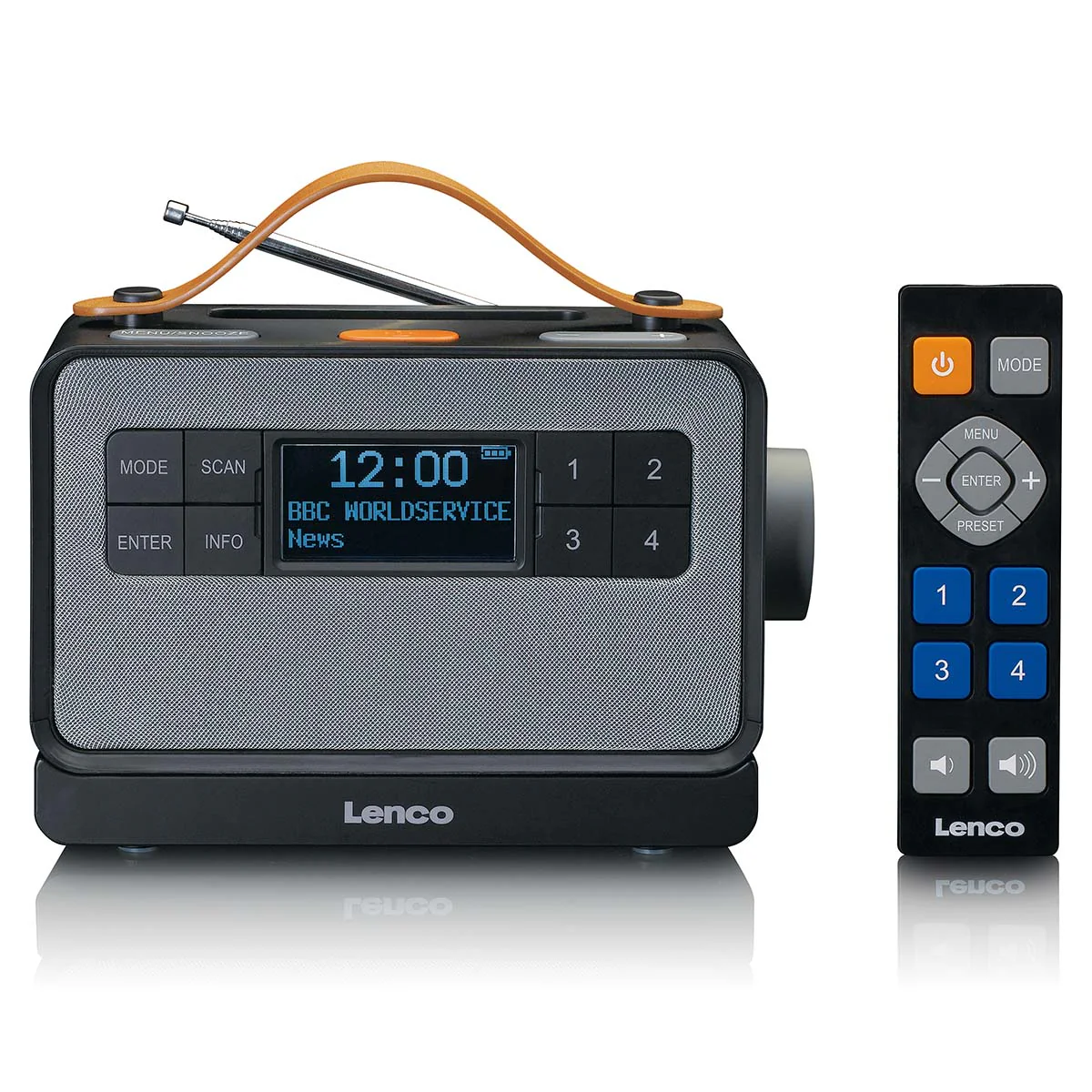 LENCO PDR-065BK - Draagbare FM/DAB+ radio met grote knoppen en "Easy Mode" functie, zwart - Image 2